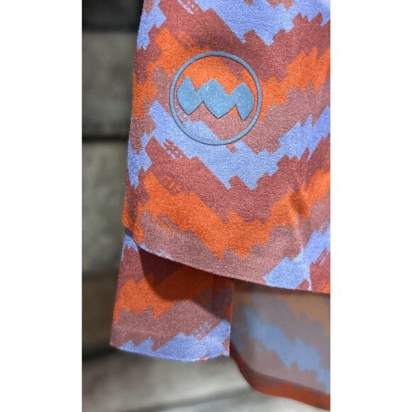 Women’s JANJI Lined AFO Zig Zag Graphic Running Shorts Size S *D1 - Picture 2 of 5